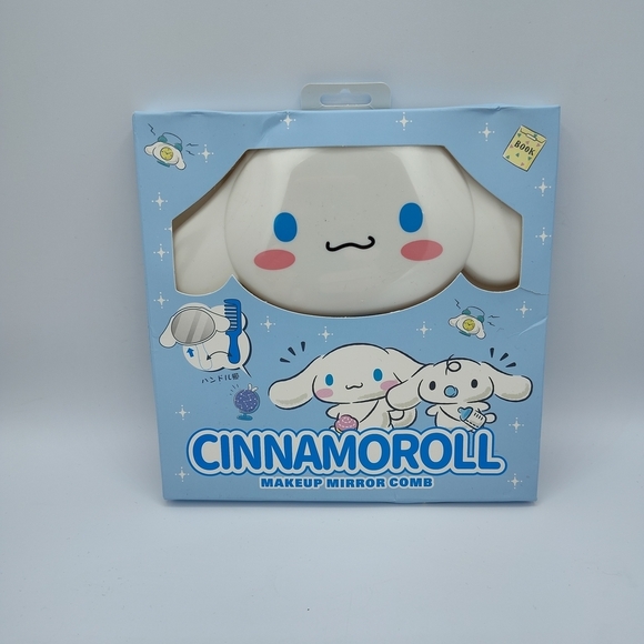 Cinnamoroll Other - NIB Cinnamoroll Makeup Mirror And Comb Set
